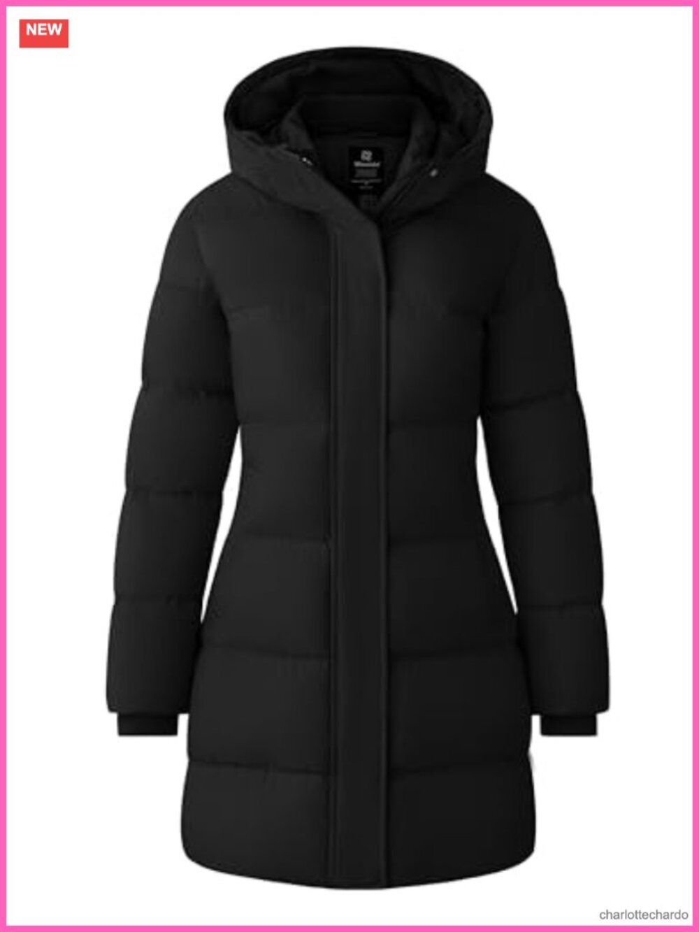 Women's Long Quilted Puffer Parka Winter Coat Hooded Waterproof